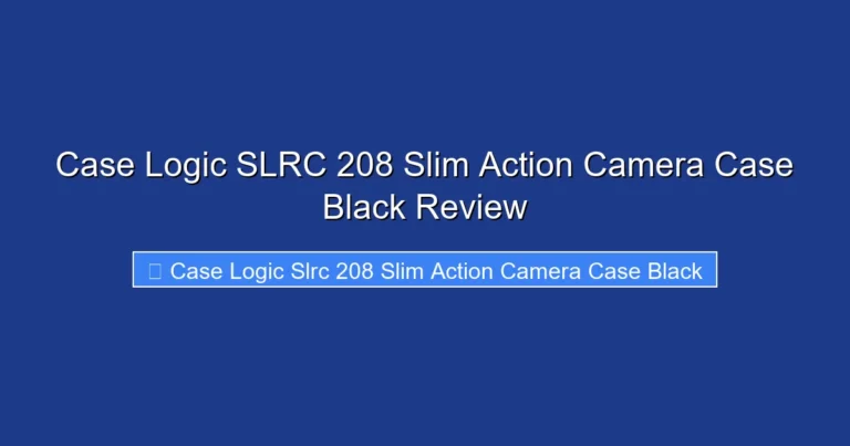 Case Logic SLRC 208 Slim Action Camera Case Black Review
