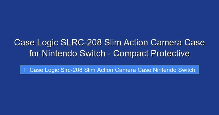 Case Logic SLRC-208 Slim Action Camera Case for Nintendo Switch - Compact Protective