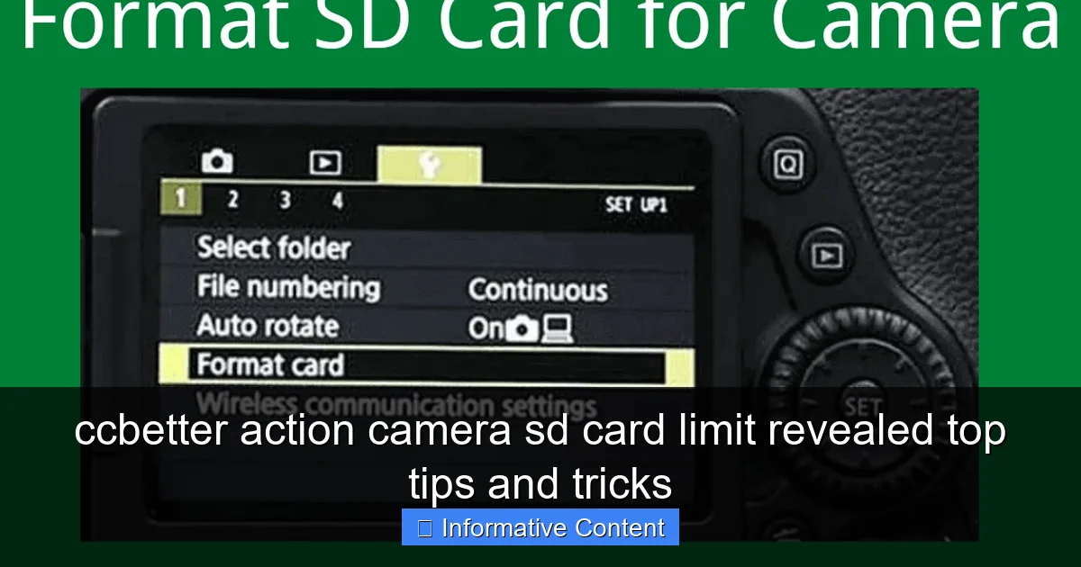 ccbetter action camera sd card limit revealed top tips and tricks