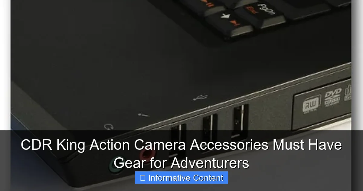 CDR King Action Camera Accessories Must Have Gear for Adventurers