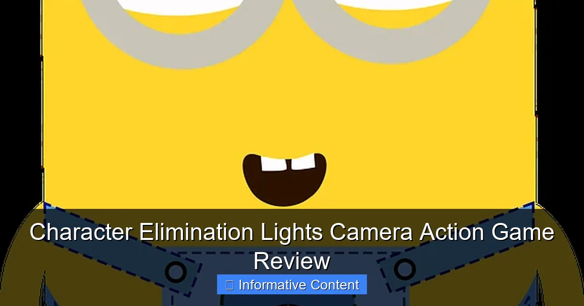 Character Elimination Lights Camera Action Game Review