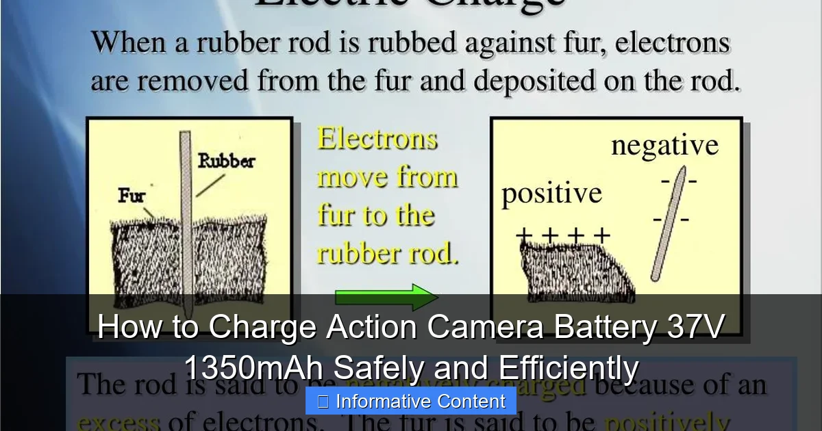 How to Charge Action Camera Battery 37V 1350mAh Safely and Efficiently