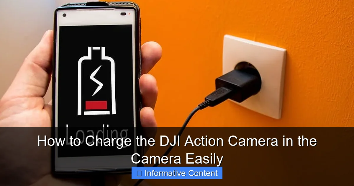 How to Charge the DJI Action Camera in the Camera Easily