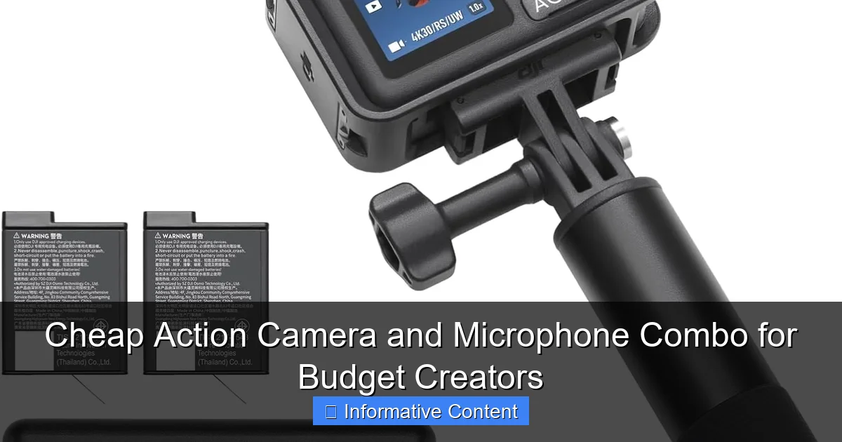 Cheap Action Camera and Microphone Combo for Budget Creators