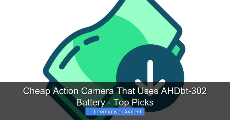 Cheap Action Camera That Uses AHDbt-302 Battery - Top Picks
