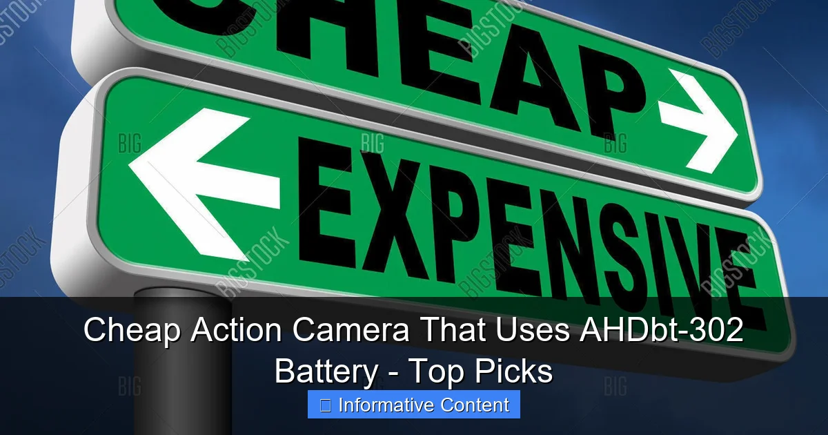 Cheap Action Camera That Uses AHDbt-302 Battery - Top Picks