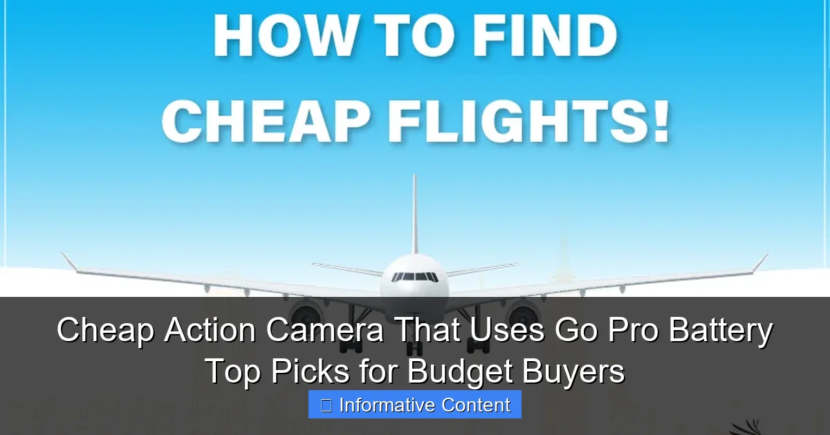 Cheap Action Camera That Uses Go Pro Battery Top Picks for Budget Buyers