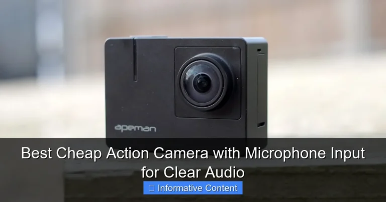 Best Cheap Action Camera with Microphone Input for Clear Audio