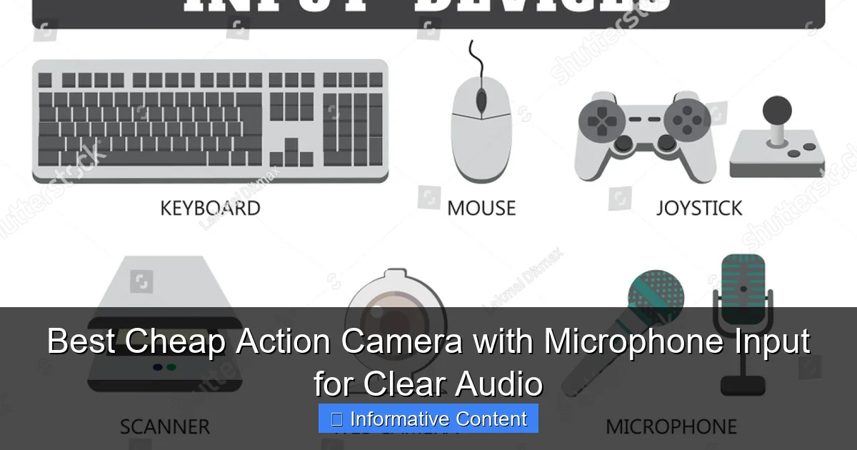 Best Cheap Action Camera with Microphone Input for Clear Audio