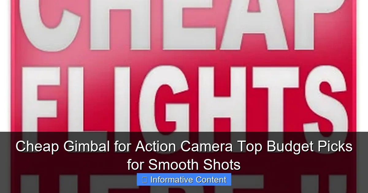 Cheap Gimbal for Action Camera Top Budget Picks for Smooth Shots
