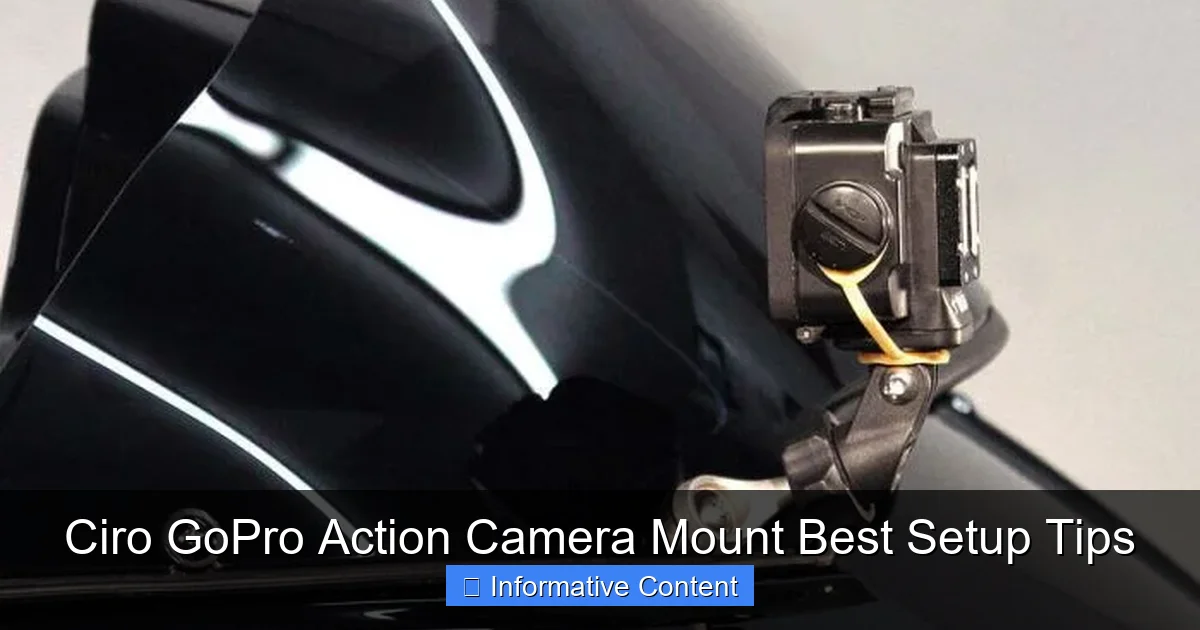 Ciro GoPro Action Camera Mount Best Setup Tips