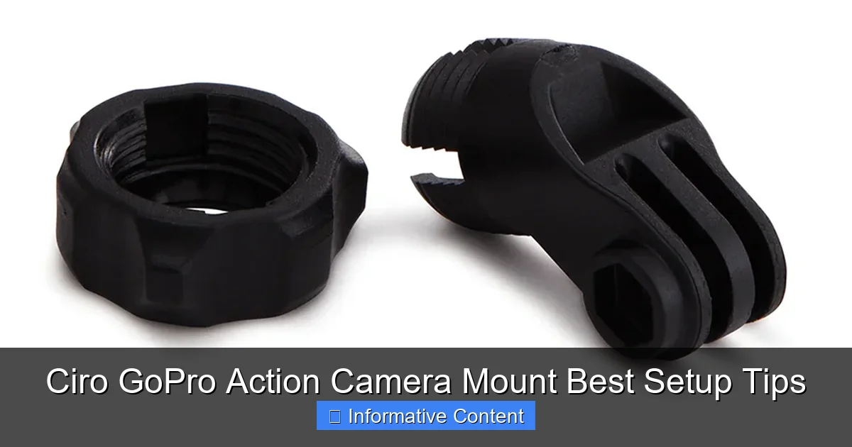 Ciro GoPro Action Camera Mount Best Setup Tips
