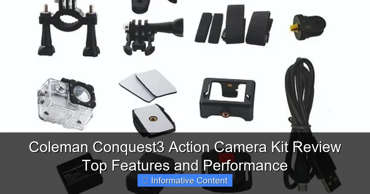 Coleman Conquest3 Action Camera Kit Review Top Features and Performance
