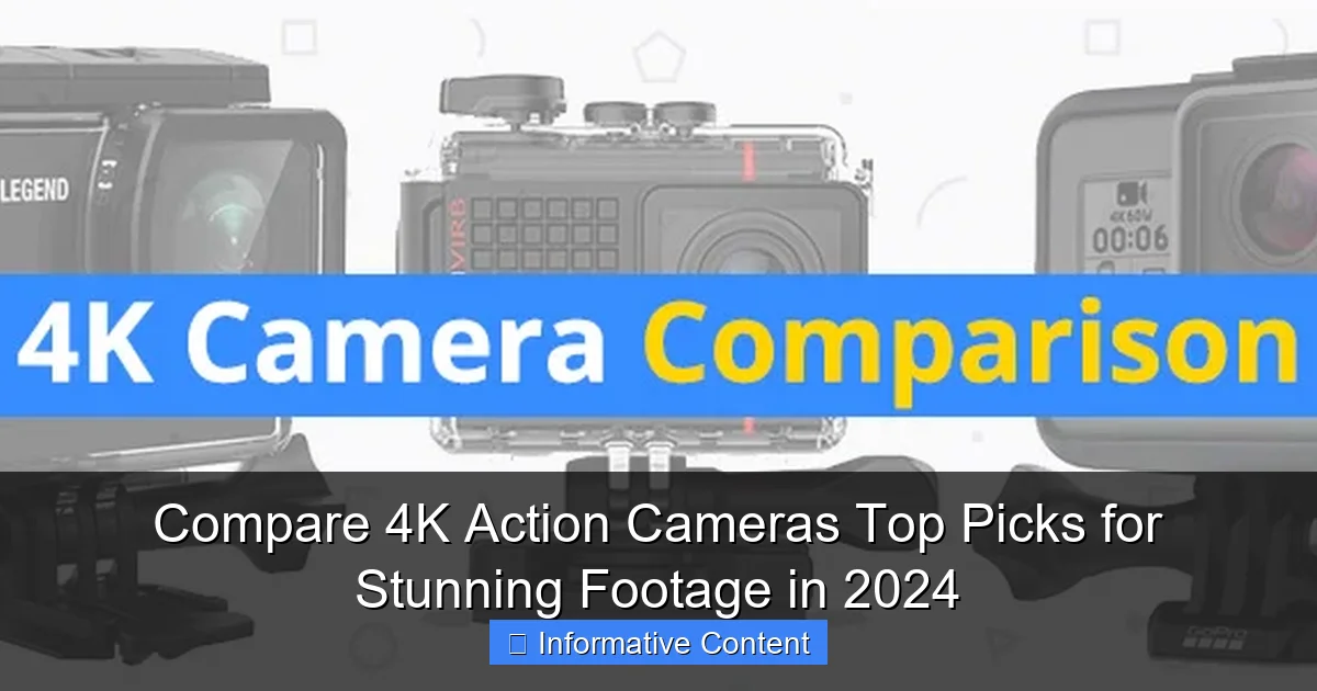 Compare 4K Action Cameras Top Picks for Stunning Footage in 2024