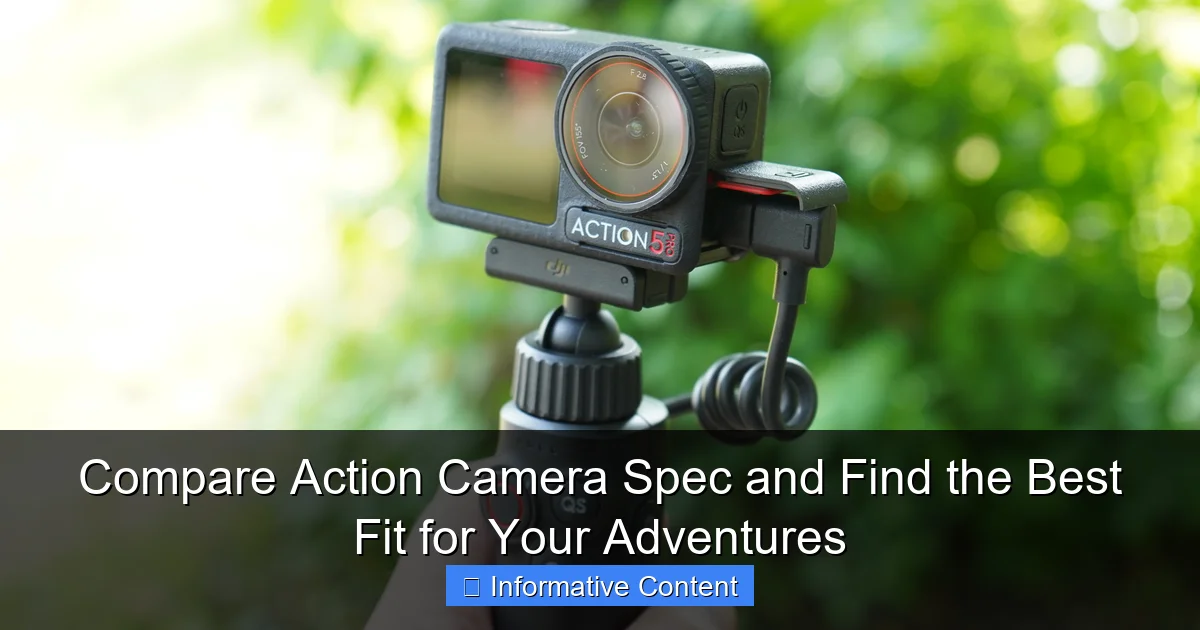 Compare Action Camera Spec and Find the Best Fit for Your Adventures