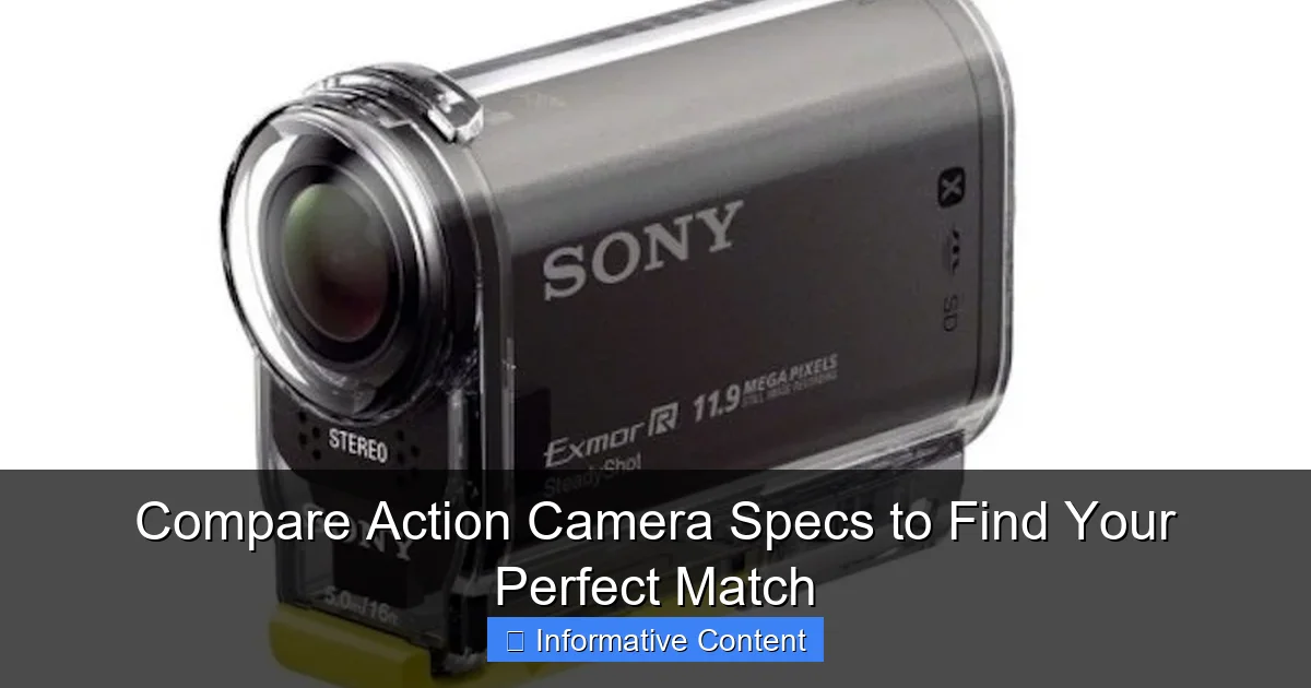 Compare Action Camera Specs to Find Your Perfect Match