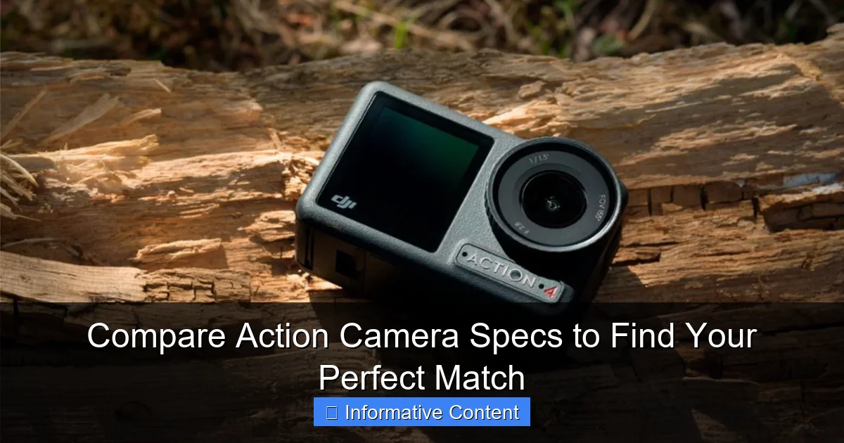 Compare Action Camera Specs to Find Your Perfect Match