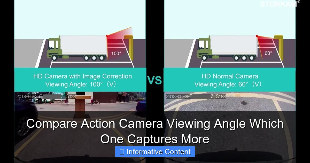 Compare Action Camera Viewing Angle Which One Captures More
