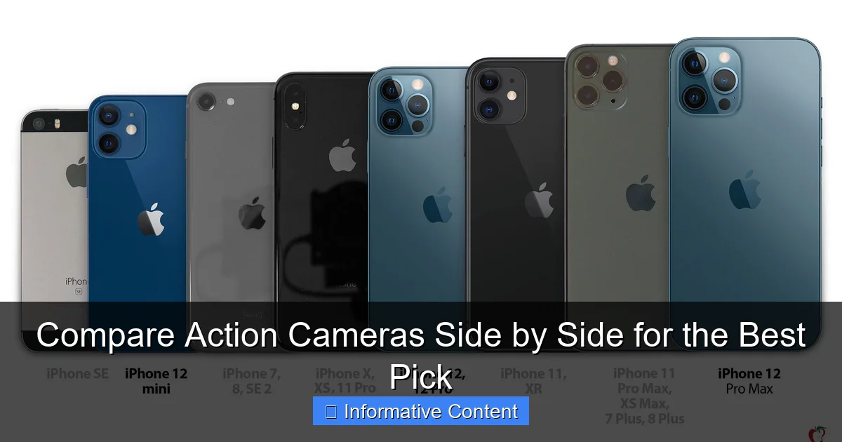 Compare Action Cameras Side by Side for the Best Pick