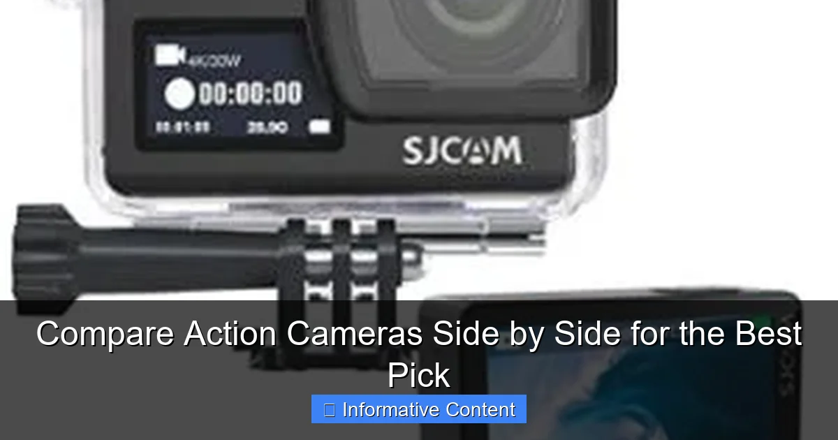 Compare Action Cameras Side by Side for the Best Pick