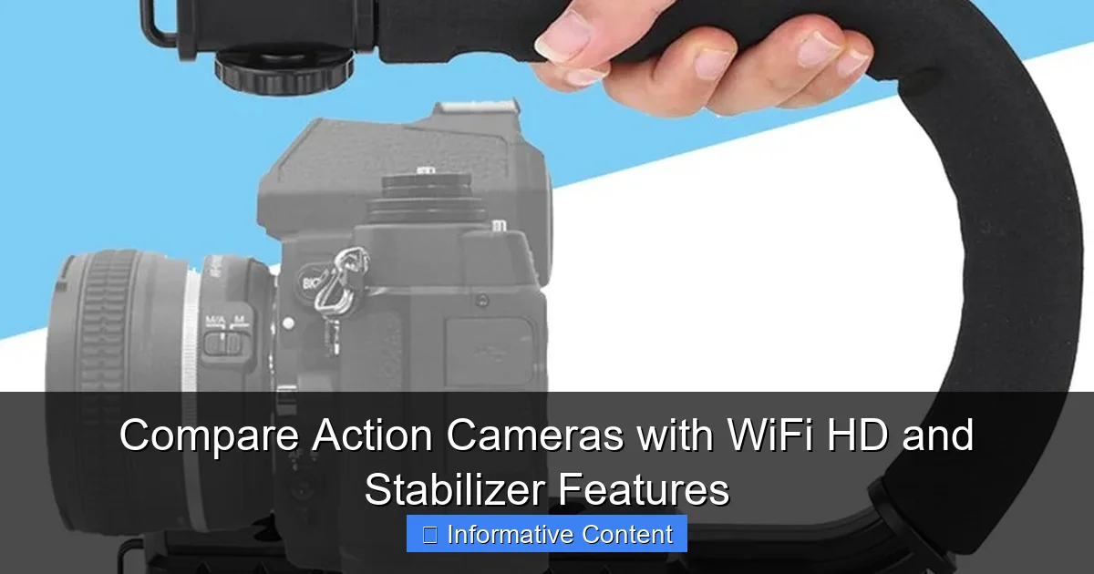 Compare Action Cameras with WiFi HD and Stabilizer Features