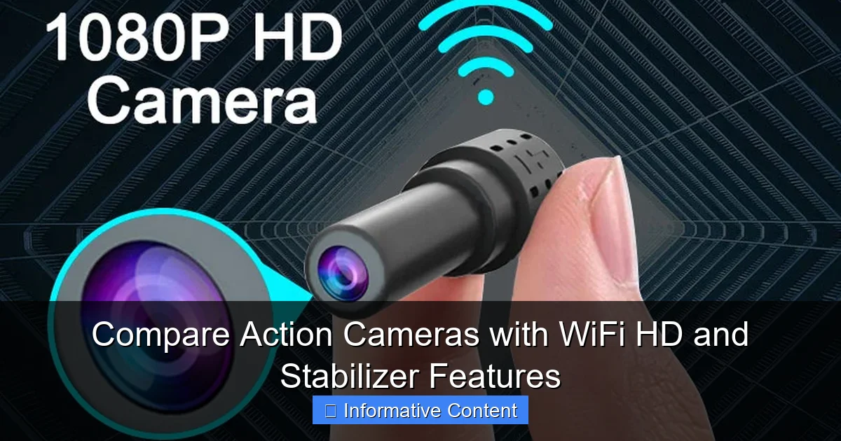 Compare Action Cameras with WiFi HD and Stabilizer Features