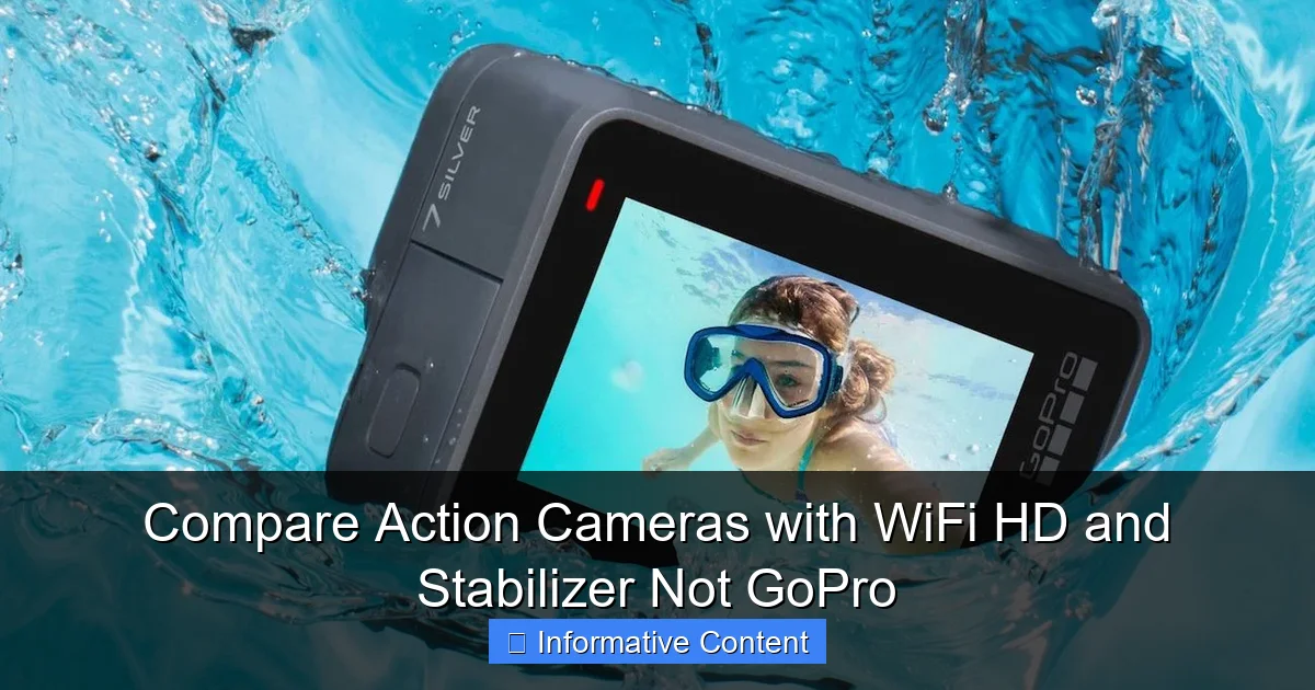 Compare Action Cameras with WiFi HD and Stabilizer Not GoPro