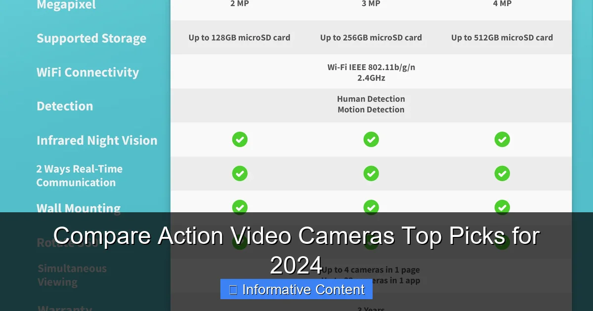 Compare Action Video Cameras Top Picks for 2024