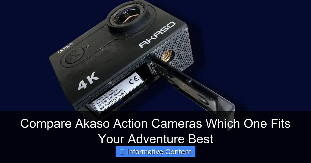 Compare Akaso Action Cameras Which One Fits Your Adventure Best