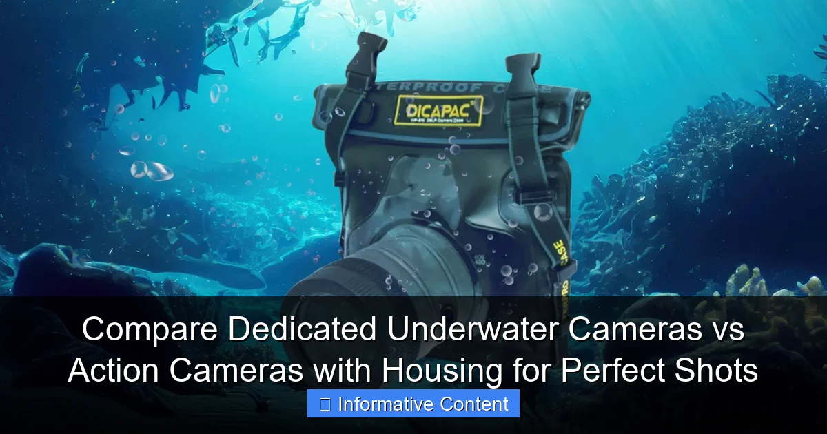 Compare Dedicated Underwater Cameras vs Action Cameras with Housing for Perfect Shots