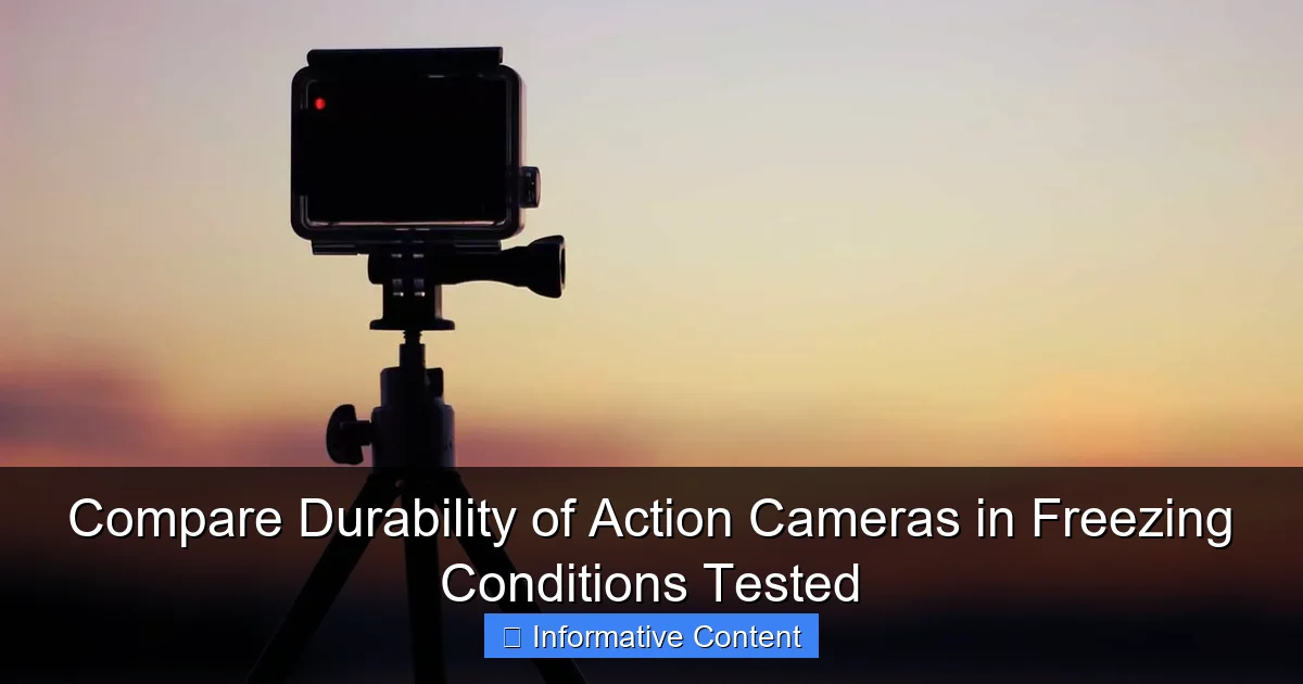 Compare Durability of Action Cameras in Freezing Conditions Tested