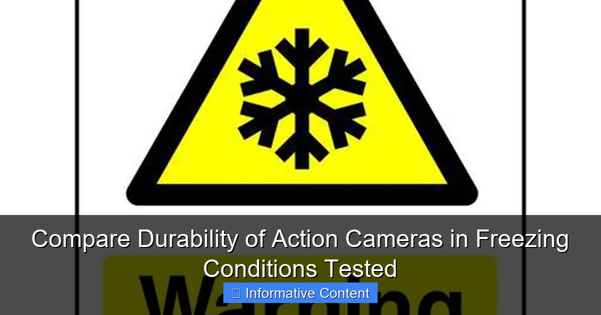Compare Durability of Action Cameras in Freezing Conditions Tested