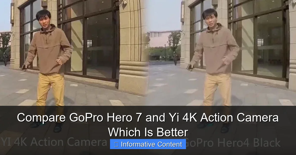 Compare GoPro Hero 7 and Yi 4K Action Camera Which Is Better