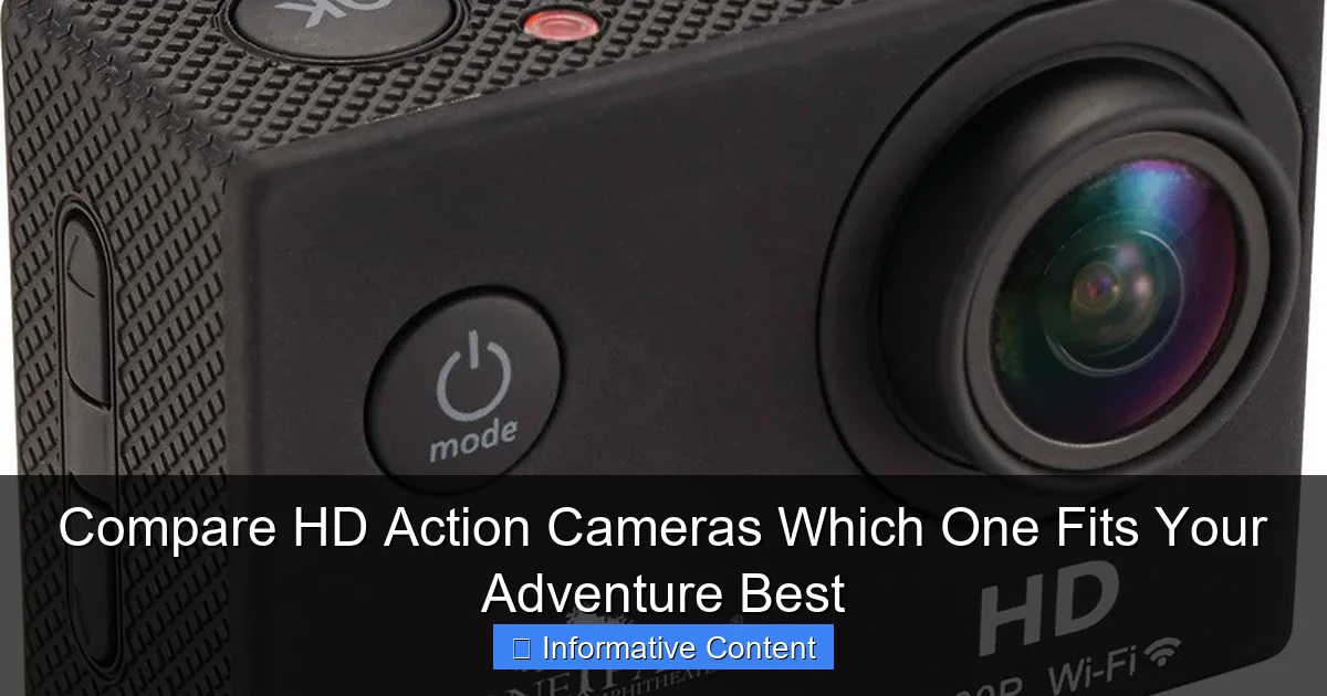 Compare HD Action Cameras Which One Fits Your Adventure Best