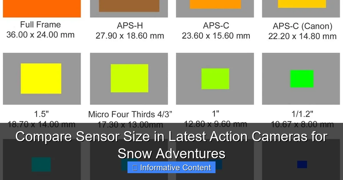 Compare Sensor Size in Latest Action Cameras for Snow Adventures