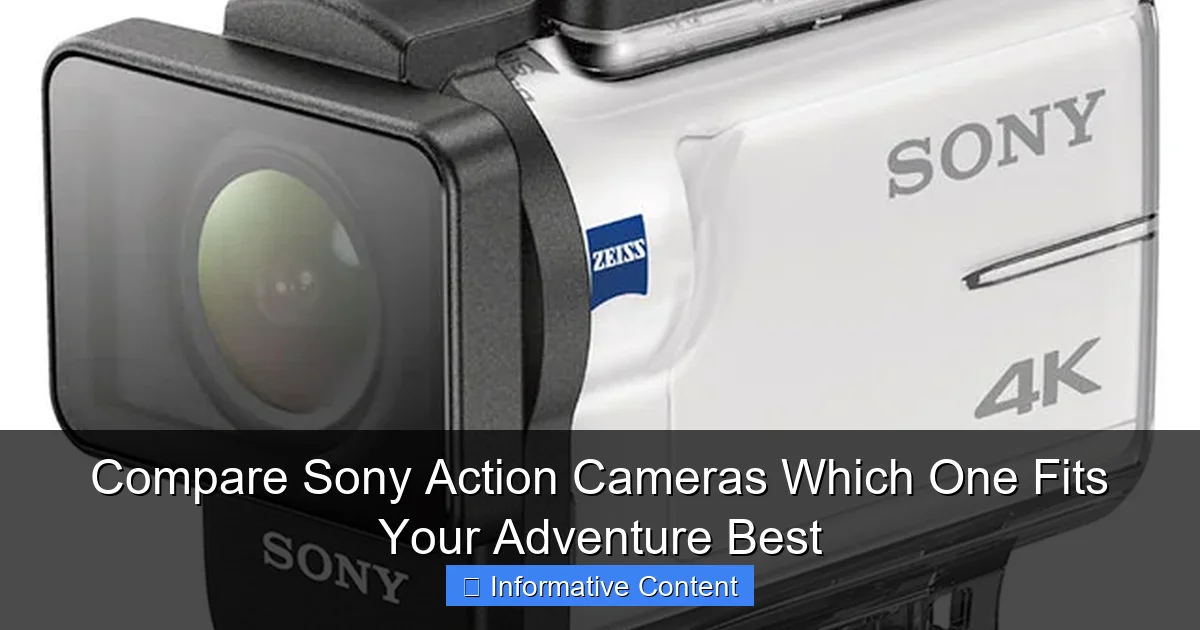 Compare Sony Action Cameras Which One Fits Your Adventure Best