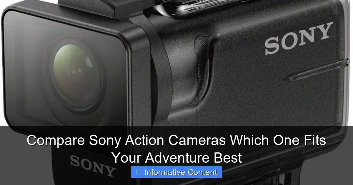 Compare Sony Action Cameras Which One Fits Your Adventure Best