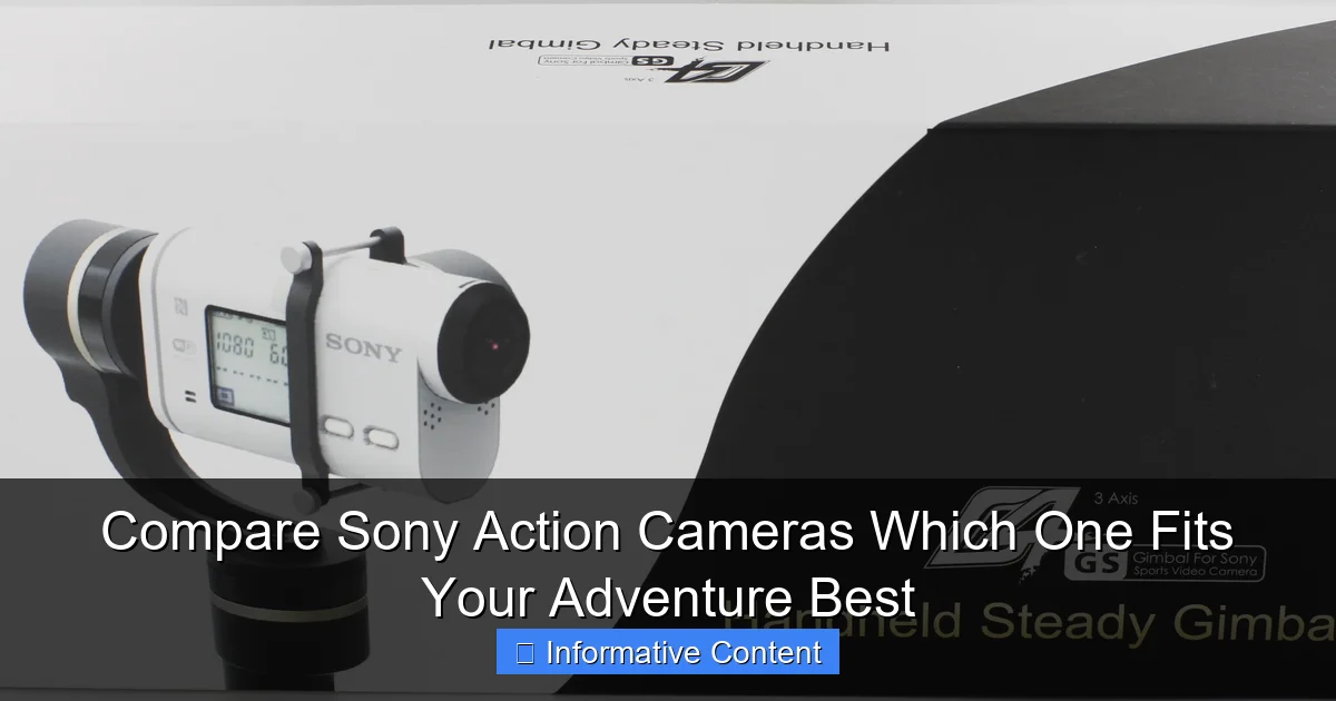 Compare Sony Action Cameras Which One Fits Your Adventure Best