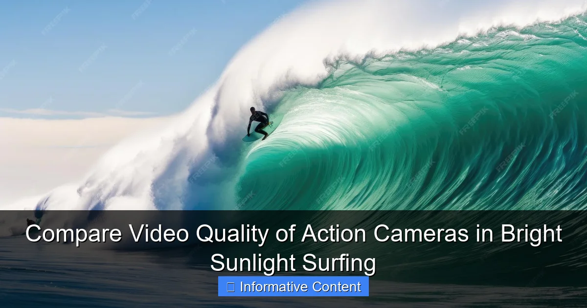 Compare Video Quality of Action Cameras in Bright Sunlight Surfing
