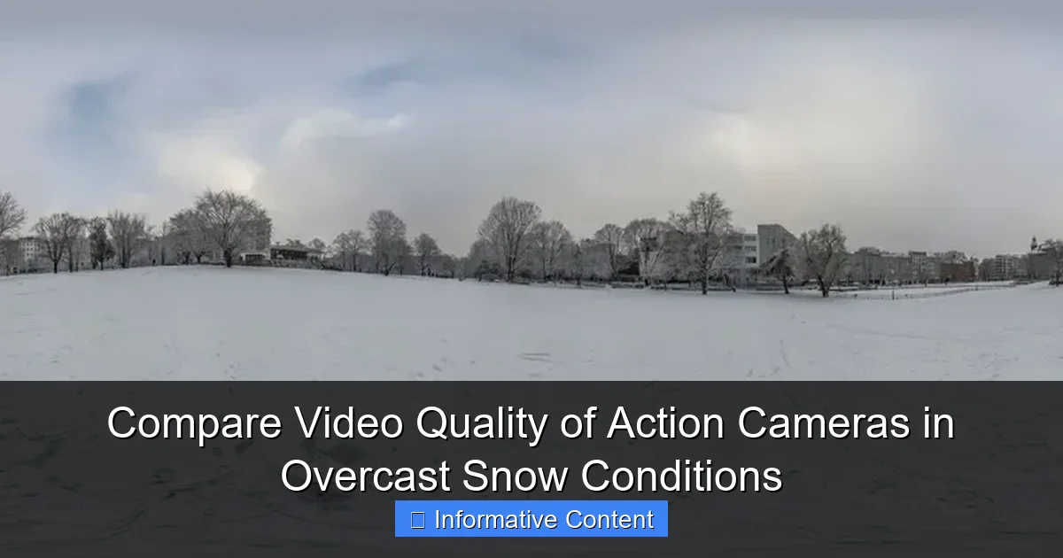 Compare Video Quality of Action Cameras in Overcast Snow Conditions