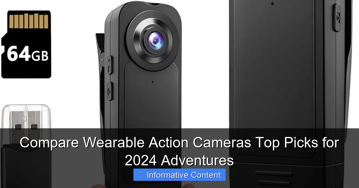 Compare Wearable Action Cameras Top Picks for 2024 Adventures