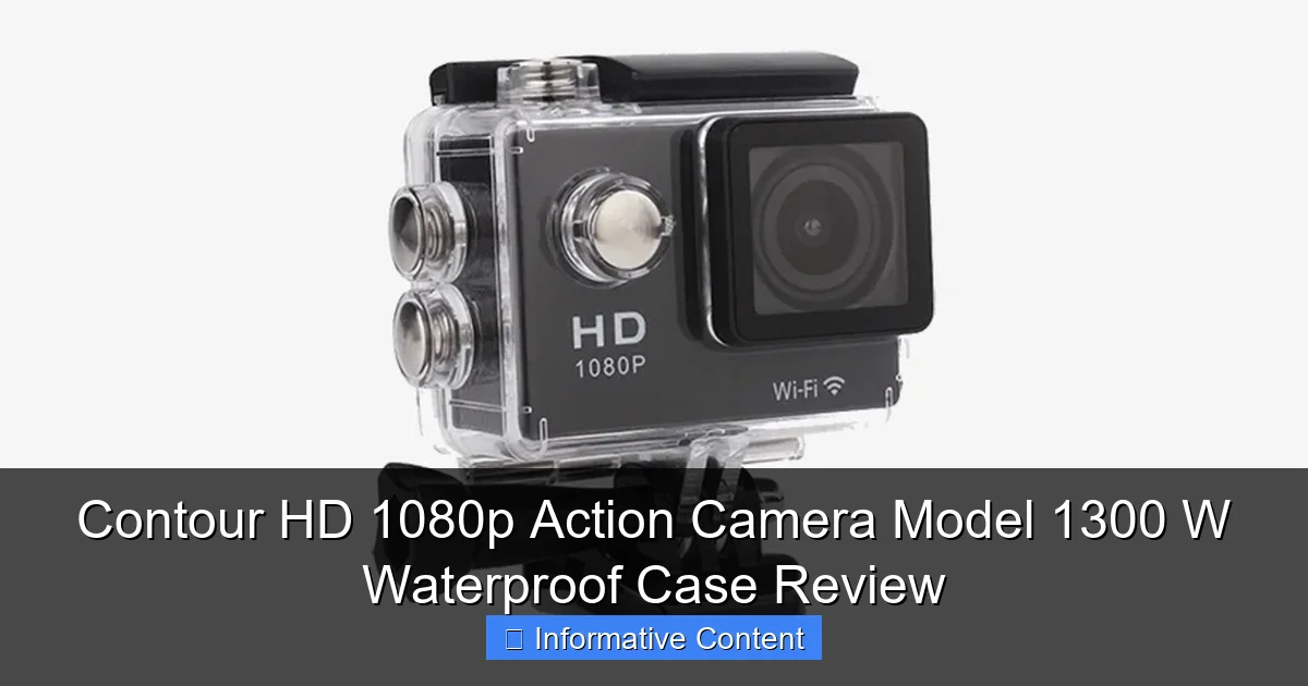 Contour HD 1080p Action Camera Model 1300 W Waterproof Case Review