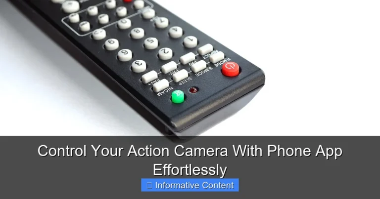 Control Your Action Camera With Phone App Effortlessly
