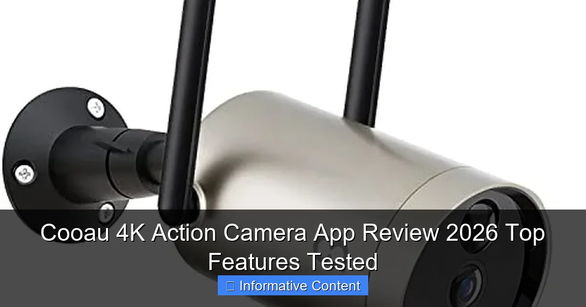 Cooau 4K Action Camera App Review 2026 Top Features Tested