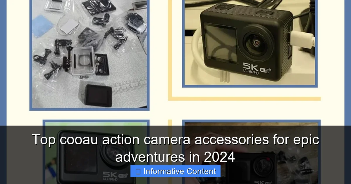Top cooau action camera accessories for epic adventures in 2024