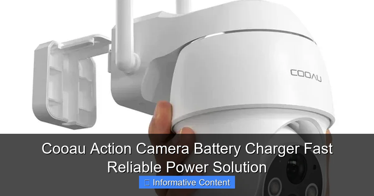 Cooau Action Camera Battery Charger Fast Reliable Power Solution