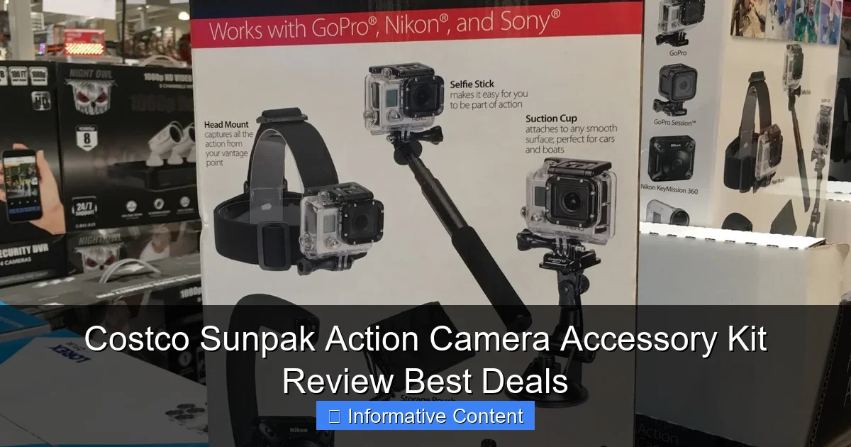 Costco Sunpak Action Camera Accessory Kit Review Best Deals