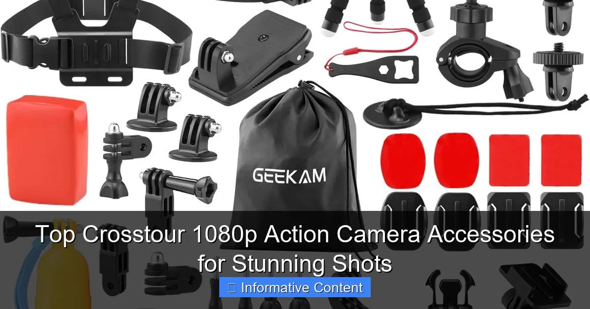 Top Crosstour 1080p Action Camera Accessories for Stunning Shots
