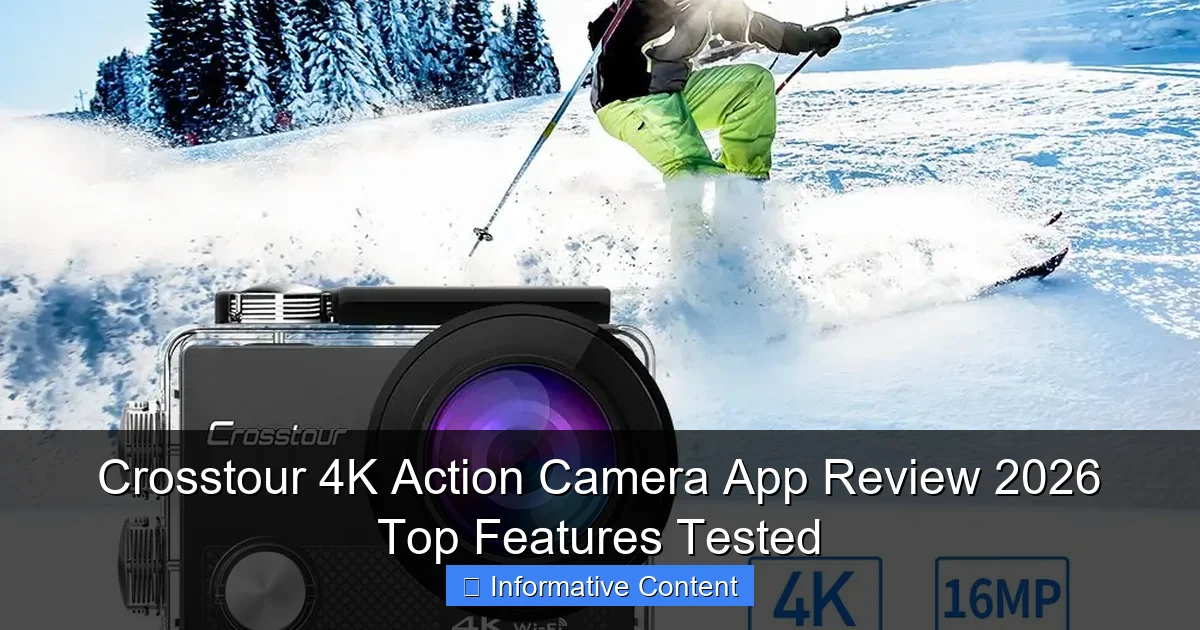 Crosstour 4K Action Camera App Review 2026 Top Features Tested