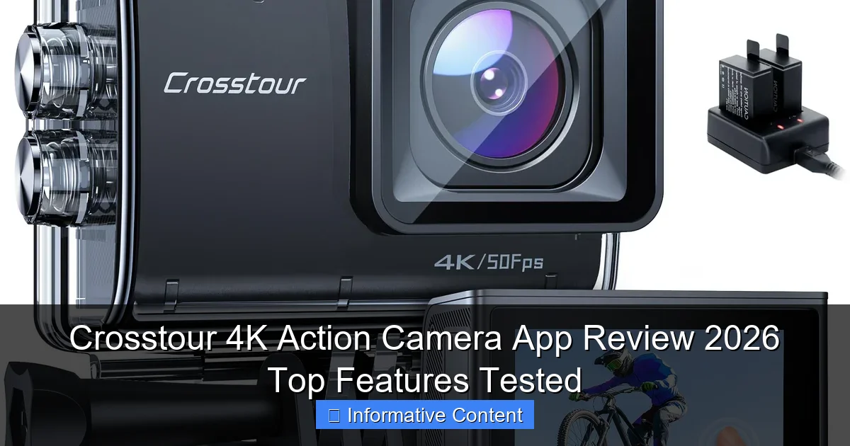 Crosstour 4K Action Camera App Review 2026 Top Features Tested